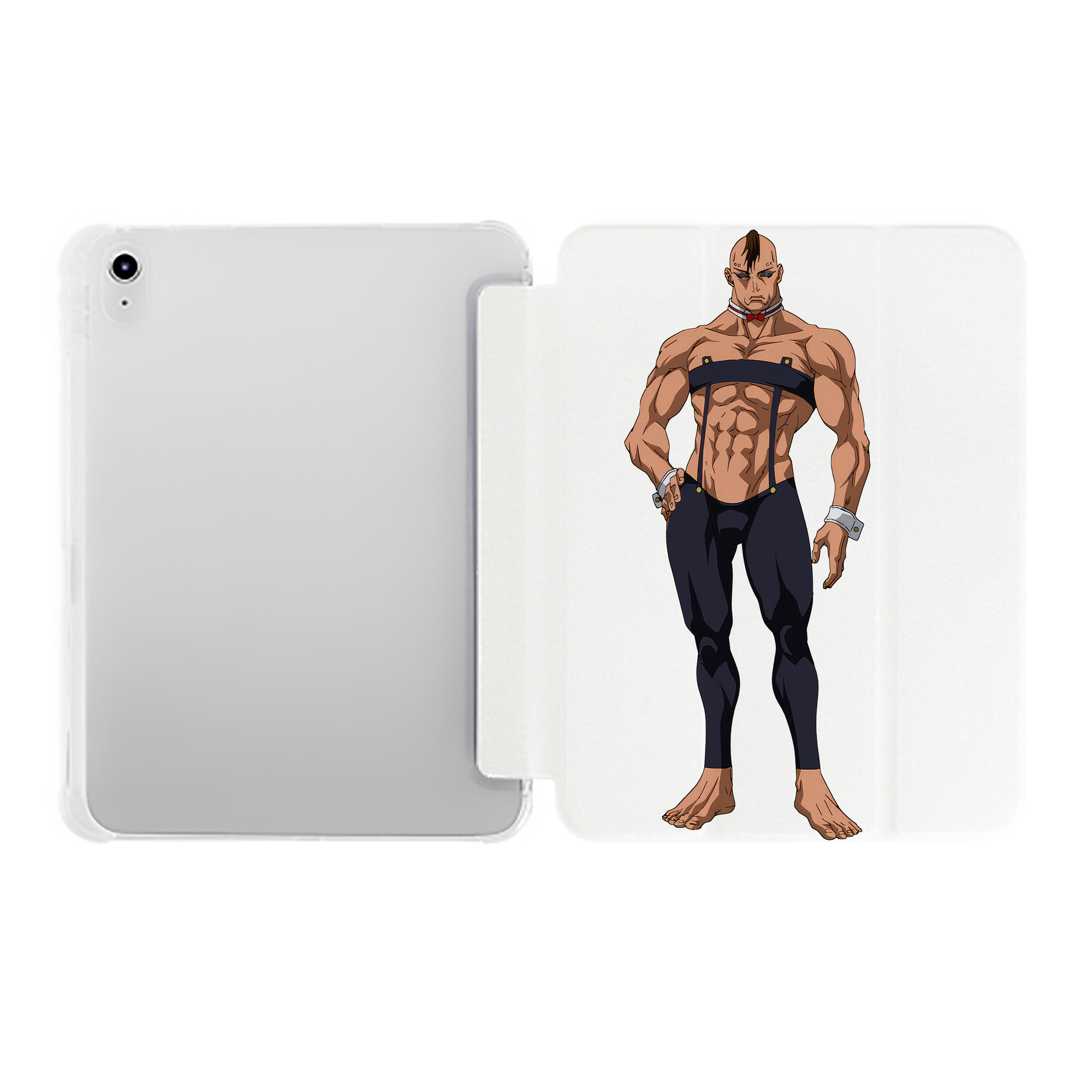 （画像用） 呪術廻戦 Jujutsu Kaisen IPad ケース ペン収納付き 三つ折りスタンド PUレザー×シリコン 対応機種9.5/10.5/10.9インチ